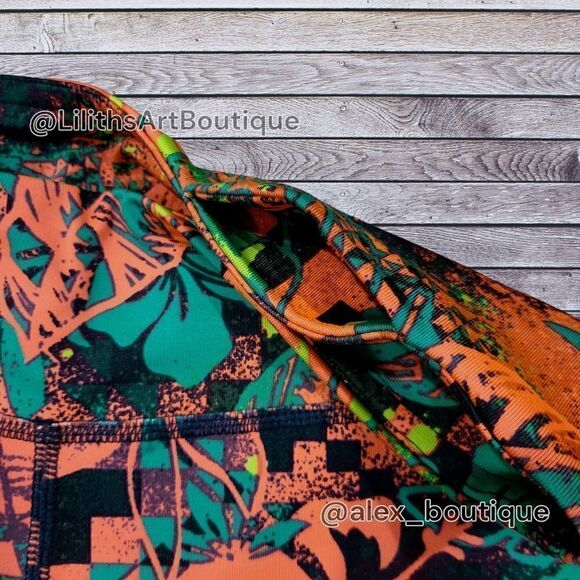 Zumba Queen of the Jungle Perfect Leggings Zumba Green Size S (E011) - Picture 5 of 7